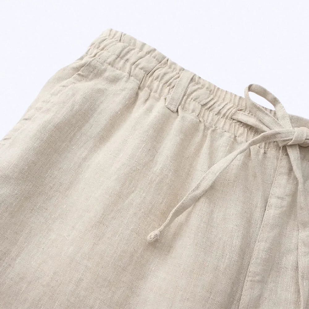 premium linen shorts