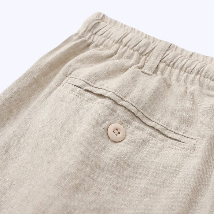 premium linen shorts